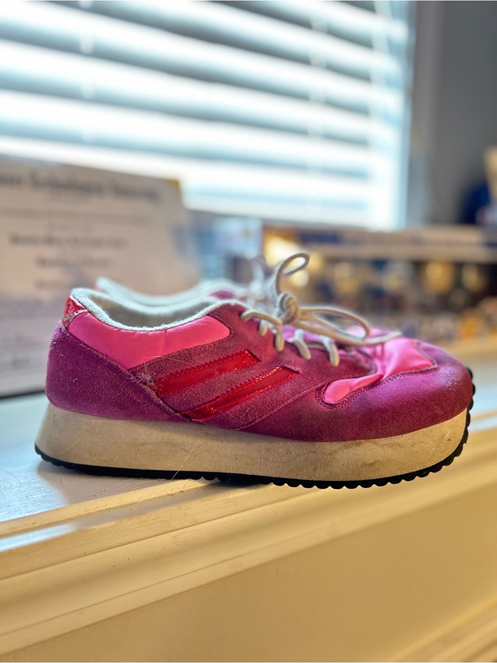 Authentic 90s Sugar Shoes branpink platform tennis shoes from Delia’s catalogue